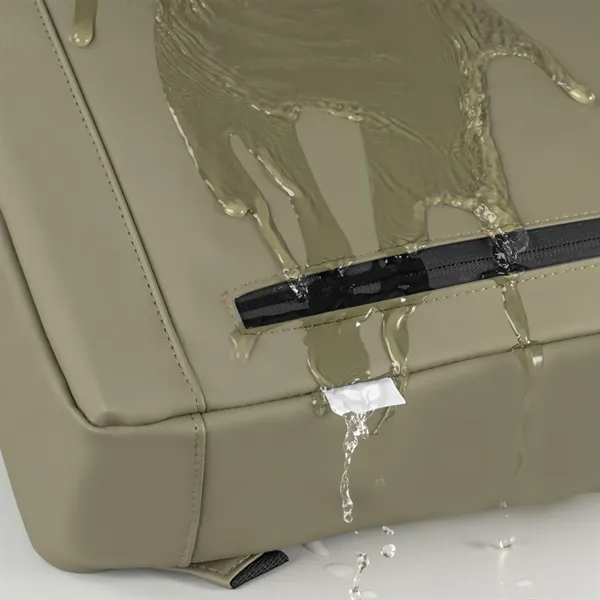 Malmo rPET Waterproof Zipper 15-Inch Laptop Rolltop Backpack - Malmo rPET Waterproof Zipper 15-Inch Laptop Rolltop Backpack - Image 8 of 13