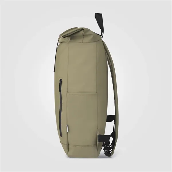 Malmo rPET Waterproof Zipper 15-Inch Laptop Rolltop Backpack - Malmo rPET Waterproof Zipper 15-Inch Laptop Rolltop Backpack - Image 13 of 13