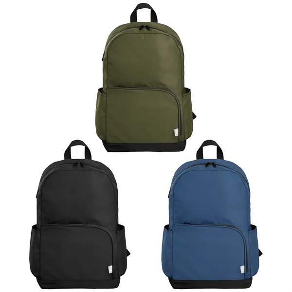 Kora rPET Dual Pocket Gold-Zip 15 Inch Laptop Backpack - 20L - Kora rPET Dual Pocket Gold-Zip 15 Inch Laptop Backpack - 20L - Image 1 of 17