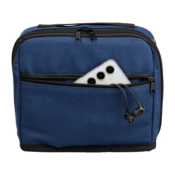 Odyssey 16 oz. Recycled Cotton Tech Organizer Zippered Pouch - Odyssey 16 oz. Recycled Cotton Tech Organizer Zippered Pouch - Image 9 of 31