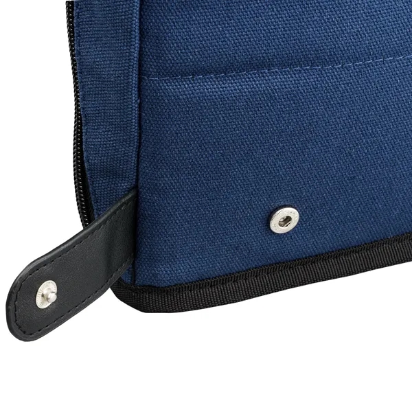 Odyssey 16 oz. Recycled Cotton Tech Organizer Zippered Pouch - Odyssey 16 oz. Recycled Cotton Tech Organizer Zippered Pouch - Image 9 of 31
