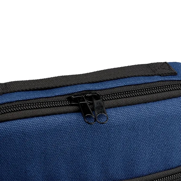 Odyssey 16 oz. Recycled Cotton Tech Organizer Zippered Pouch - Odyssey 16 oz. Recycled Cotton Tech Organizer Zippered Pouch - Image 10 of 31