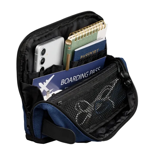 Odyssey 16 oz. Recycled Cotton Tech Organizer Zippered Pouch - Odyssey 16 oz. Recycled Cotton Tech Organizer Zippered Pouch - Image 13 of 31