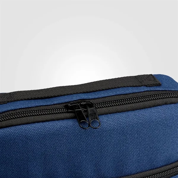 Odyssey 16 oz. Recycled Cotton Tech Organizer Zippered Pouch - Odyssey 16 oz. Recycled Cotton Tech Organizer Zippered Pouch - Image 25 of 31