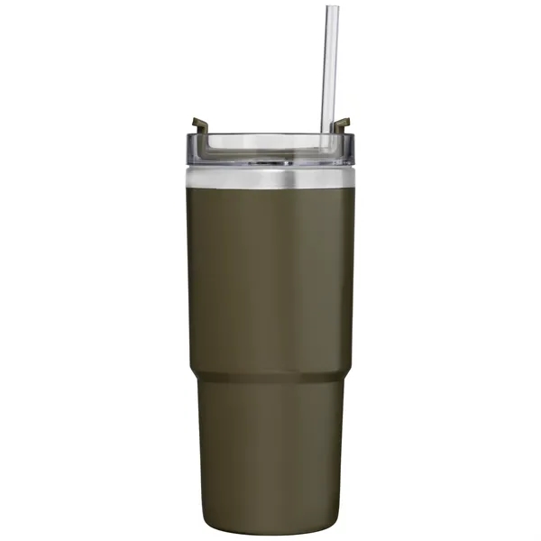 Recycled Stainless Steel Double Wall Leakproof Straw Tumbler - Recycled Stainless Steel Double Wall Leakproof Straw Tumbler - Image 15 of 18