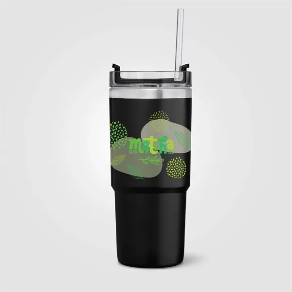 Recycled Stainless Steel Double Wall Leakproof Straw Tumbler - Recycled Stainless Steel Double Wall Leakproof Straw Tumbler - Image 2 of 24