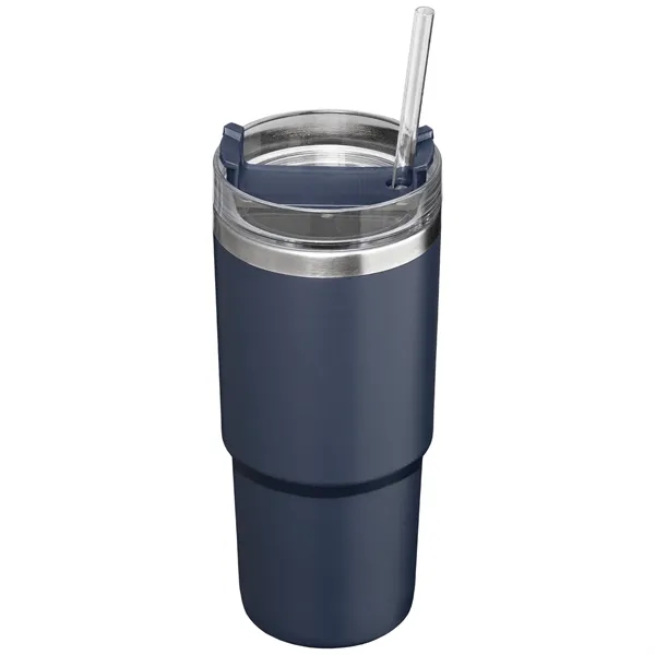 Recycled Stainless Steel Double Wall Leakproof Straw Tumbler - Recycled Stainless Steel Double Wall Leakproof Straw Tumbler - Image 8 of 24