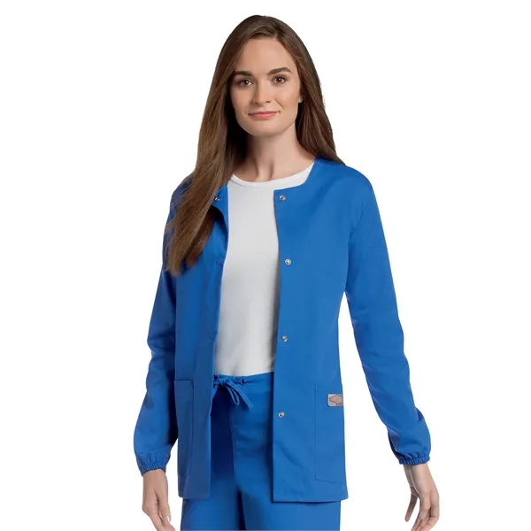 Landau - ScrubZone - Women's 3-Pocket Crew Neck Warm-Up J... - Landau - ScrubZone - Women's 3-Pocket Crew Neck Warm-Up J... - Image 13 of 23
