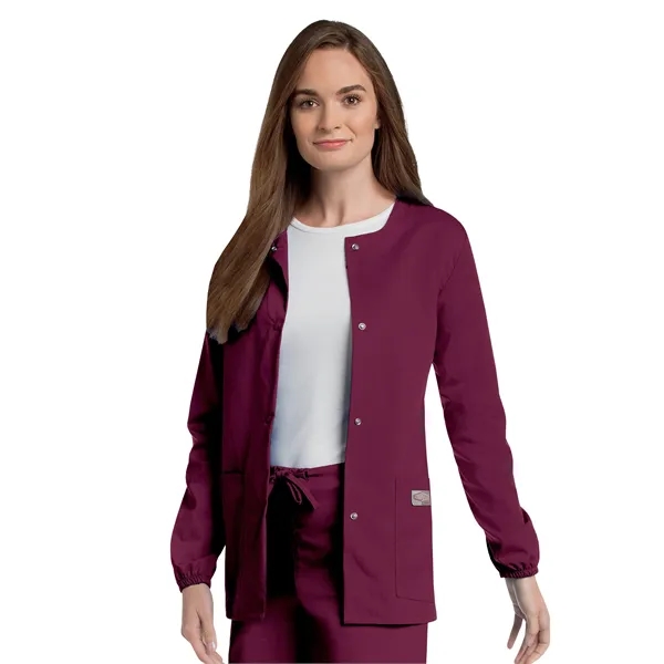 Landau - ScrubZone - Women's 3-Pocket Crew Neck Warm-Up J... - Landau - ScrubZone - Women's 3-Pocket Crew Neck Warm-Up J... - Image 23 of 23