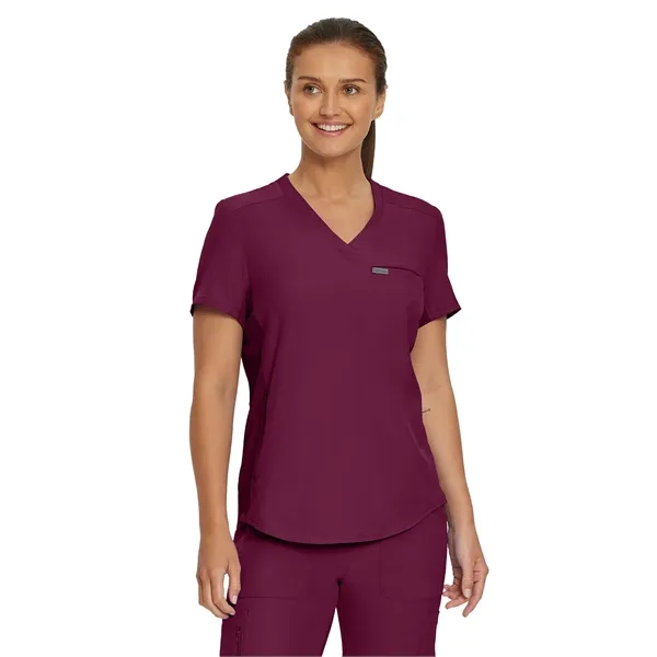 Landau - Forward - Women's Two-Pocket Shirttail Hemline V... - Landau - Forward - Women's Two-Pocket Shirttail Hemline V... - Image 34 of 38