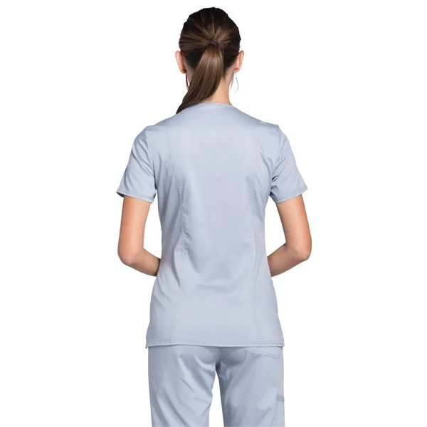 Cherokee - Workwear Revolution - Mock Wrap Top - Cherokee - Workwear Revolution - Mock Wrap Top - Image 14 of 39