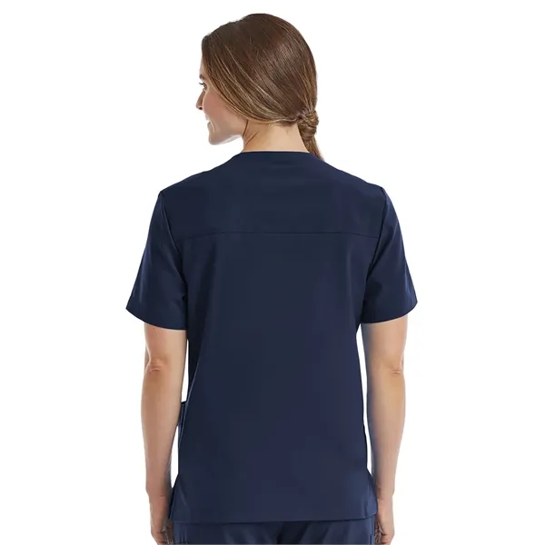 ScrubJoy Fit-4-All - Unisex Three-Pocket V-Neck Top - ScrubJoy Fit-4-All - Unisex Three-Pocket V-Neck Top - Image 4 of 11
