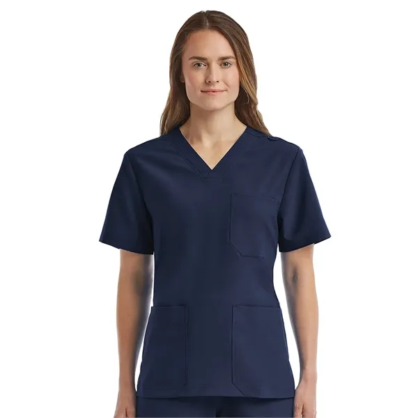 ScrubJoy Fit-4-All - Unisex Three-Pocket V-Neck Top - ScrubJoy Fit-4-All - Unisex Three-Pocket V-Neck Top - Image 5 of 11
