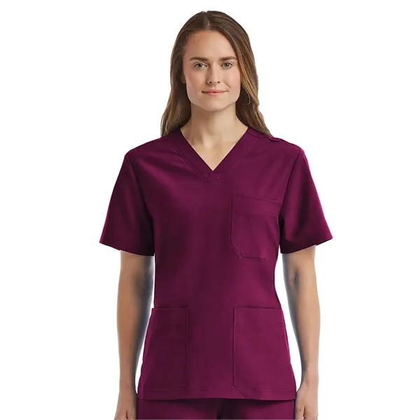 ScrubJoy Fit-4-All - Unisex Three-Pocket V-Neck Top - ScrubJoy Fit-4-All - Unisex Three-Pocket V-Neck Top - Image 11 of 11