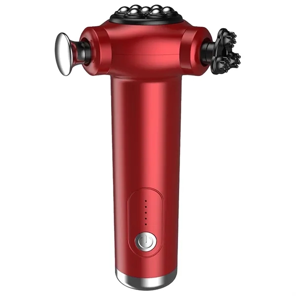 Rechargeable Three Heads Massage Gun - Rechargeable Three Heads Massage Gun - Image 3 of 6