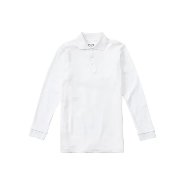 Classroom Uniforms - Youth Long Sleeve Interlock Polo - Classroom Uniforms - Youth Long Sleeve Interlock Polo - Image 1 of 1