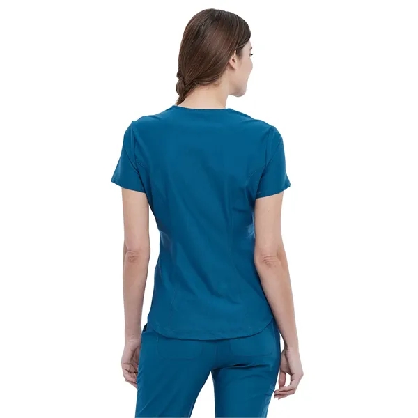 Cherokee - Form - Women's Knit Mesh Neckline Tuckable V-N... - Cherokee - Form - Women's Knit Mesh Neckline Tuckable V-N... - Image 3 of 14
