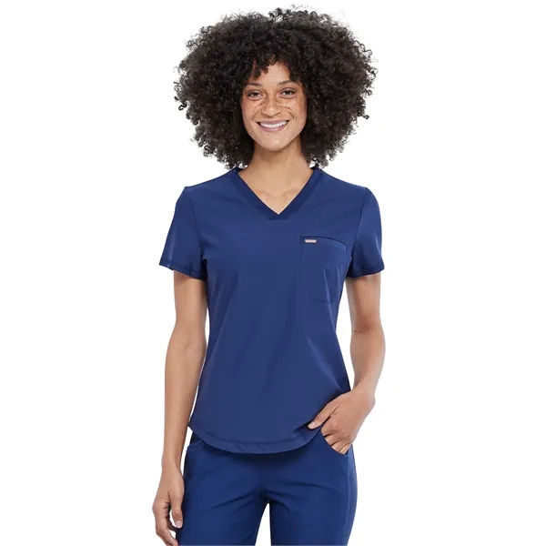 Cherokee - Form - Women's Knit Mesh Neckline Tuckable V-N... - Cherokee - Form - Women's Knit Mesh Neckline Tuckable V-N... - Image 8 of 14