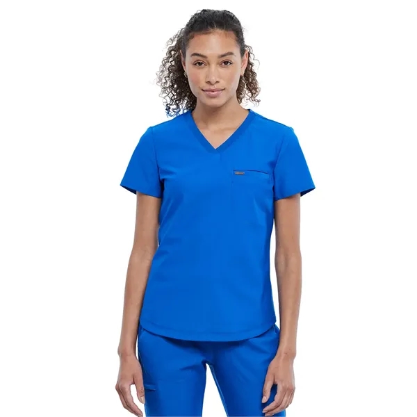 Cherokee - Form - Women's Knit Mesh Neckline Tuckable V-N... - Cherokee - Form - Women's Knit Mesh Neckline Tuckable V-N... - Image 12 of 14