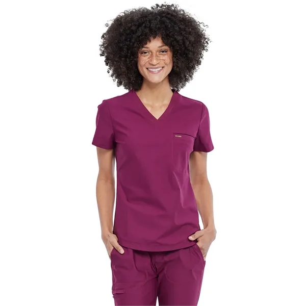 Cherokee - Form - Women's Knit Mesh Neckline Tuckable V-N... - Cherokee - Form - Women's Knit Mesh Neckline Tuckable V-N... - Image 14 of 14