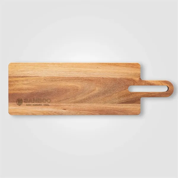 Custom Zuno FSC Wood Cutting & Serving Board - 18.9 x 5.9 in