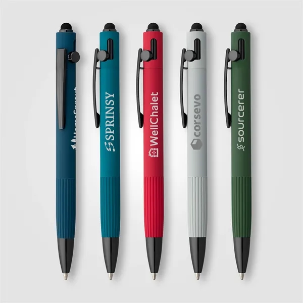 Saga Recycled Aluminum Bolt Action Stylus Pen