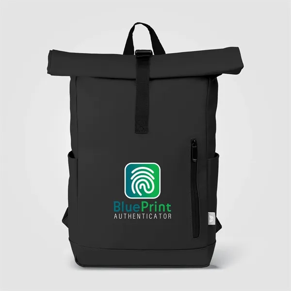 Malmo rPET Waterproof Zipper 15-Inch Laptop Rolltop Backpack