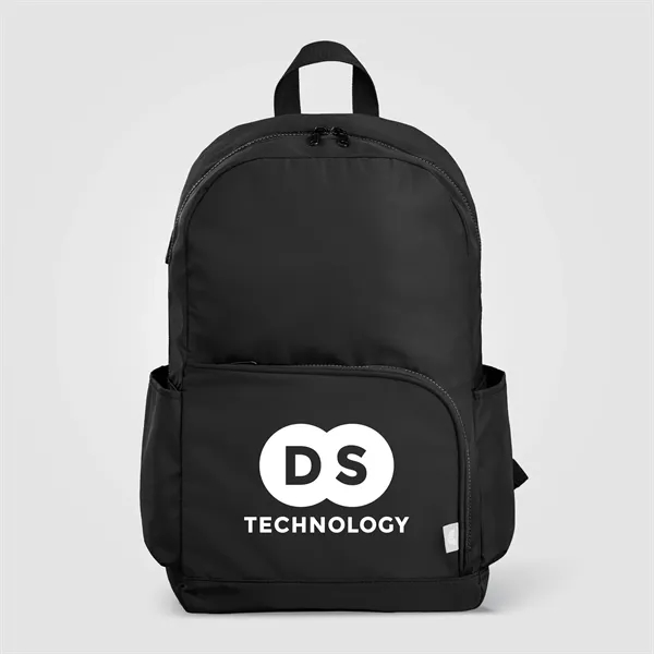 Custom Kora rPET Dual Pocket Gold-Zip 15 Inch Laptop Backpack - 20L
