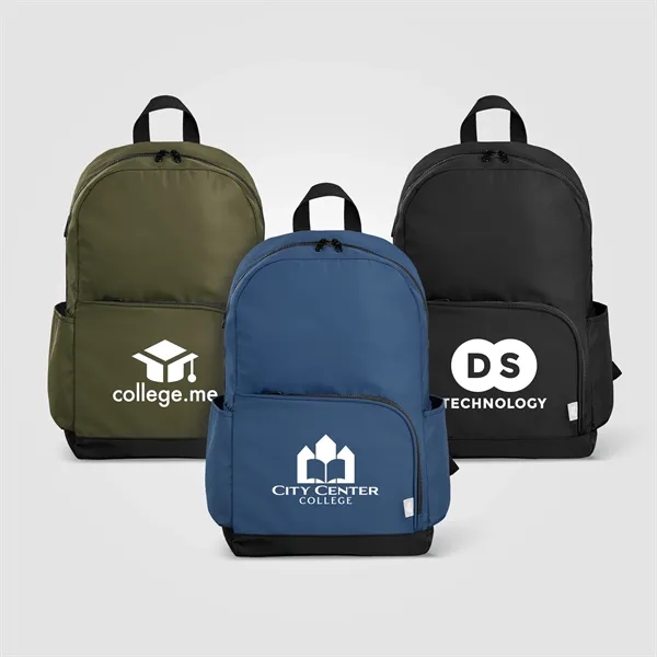 Kora rPET Dual Pocket Gold-Zip 15 Inch Laptop Backpack - 20L