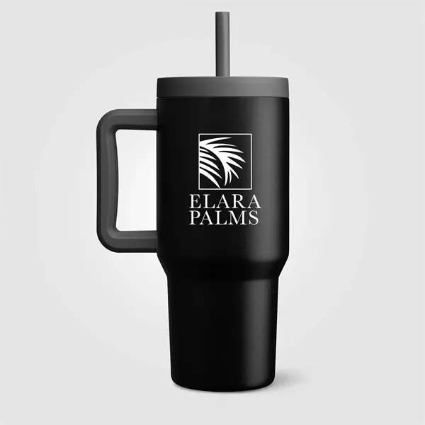 Custom Grosche Aspen StainlessSteel Triple-Wall Insulated Straw Mug