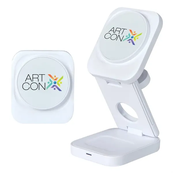 Seth 3-in-1 15W Wireless Charging Station - Seth 3-in-1 15W Wireless Charging Station - Image 0 of 1