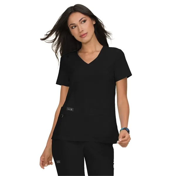 koi - Basics - Women's Four-Pocket Stretch V-Neck Becca Top - koi - Basics - Women's Four-Pocket Stretch V-Neck Becca Top - Image 3 of 60