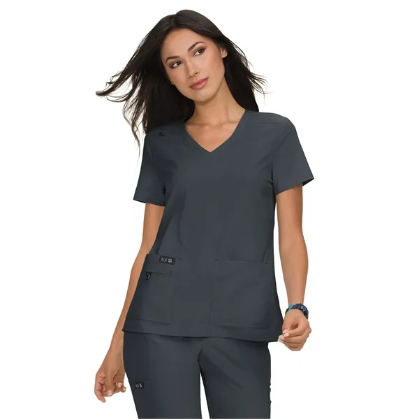 koi - Basics - Women's Four-Pocket Stretch V-Neck Becca Top - koi - Basics - Women's Four-Pocket Stretch V-Neck Becca Top - Image 9 of 60
