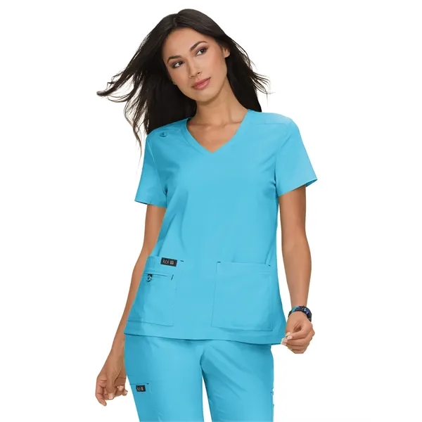 koi - Basics - Women's Four-Pocket Stretch V-Neck Becca Top - koi - Basics - Women's Four-Pocket Stretch V-Neck Becca Top - Image 14 of 60