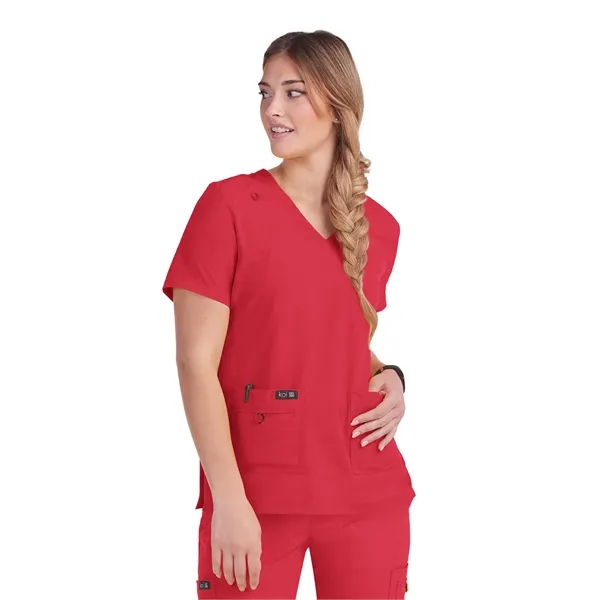 koi - Basics - Women's Four-Pocket Stretch V-Neck Becca Top - koi - Basics - Women's Four-Pocket Stretch V-Neck Becca Top - Image 26 of 60