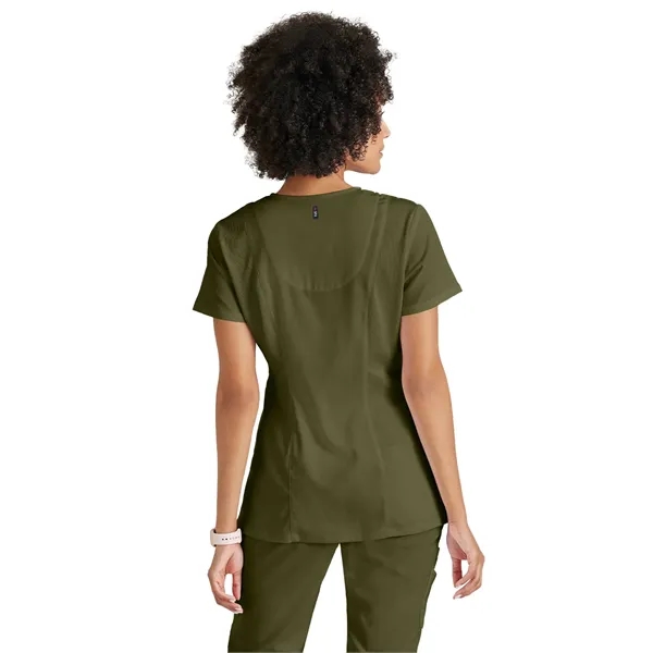 Grey's Anatomy Spandex Stretch - Women's Three-Pocket V-N... - Grey's Anatomy Spandex Stretch - Women's Three-Pocket V-N... - Image 16 of 29