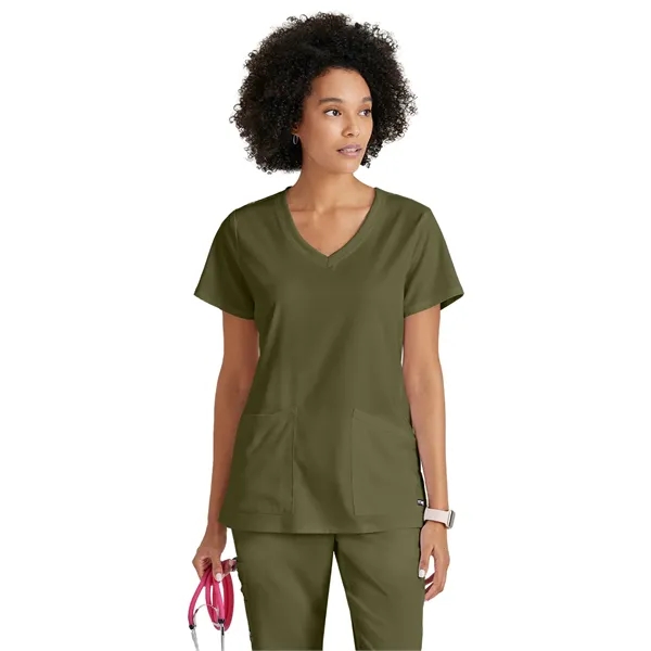 Grey's Anatomy Spandex Stretch - Women's Three-Pocket V-N... - Grey's Anatomy Spandex Stretch - Women's Three-Pocket V-N... - Image 17 of 29