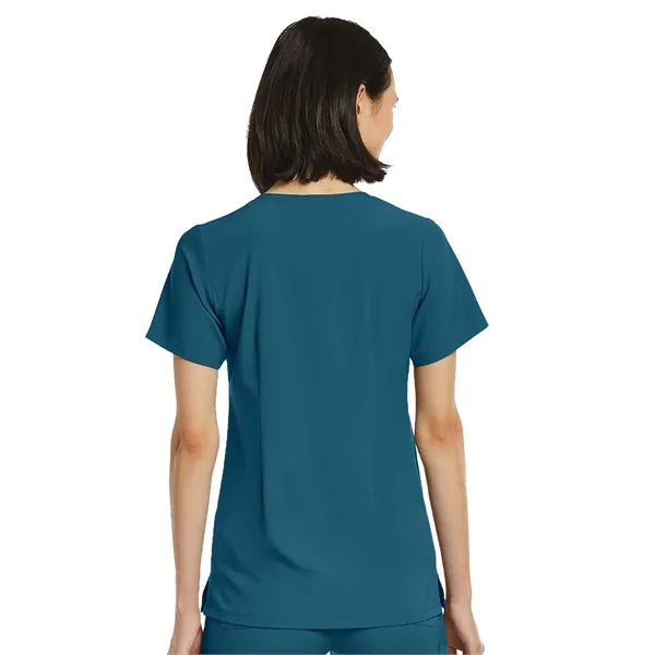ScrubJoy Originals - Women's Fitted One-Pocket V-Neck Top - ScrubJoy Originals - Women's Fitted One-Pocket V-Neck Top - Image 2 of 23