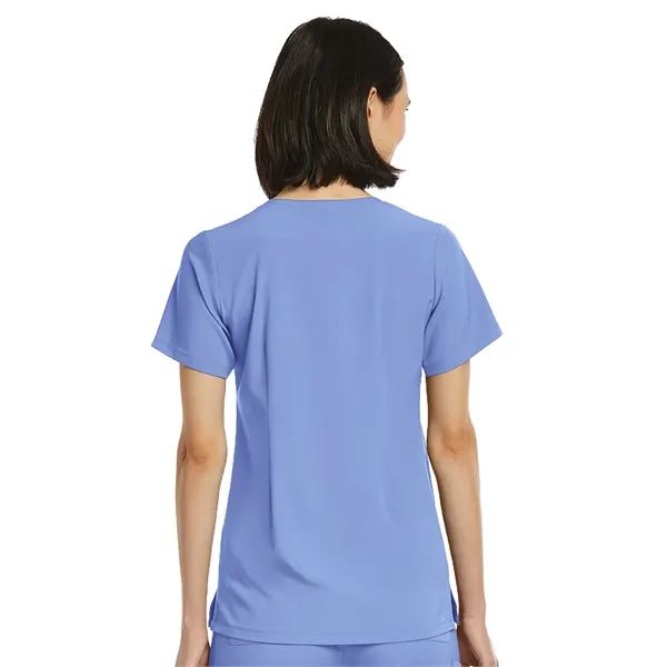 ScrubJoy Originals - Women's Fitted One-Pocket V-Neck Top - ScrubJoy Originals - Women's Fitted One-Pocket V-Neck Top - Image 4 of 23