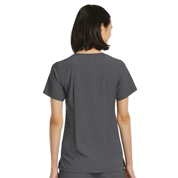 ScrubJoy Originals - Women's Fitted One-Pocket V-Neck Top - ScrubJoy Originals - Women's Fitted One-Pocket V-Neck Top - Image 10 of 23