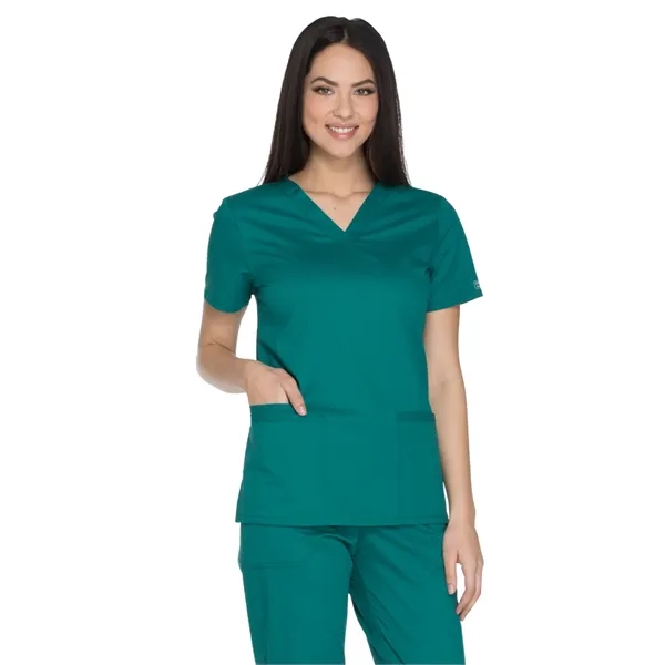 Cherokee - Workwear Core Stretch - Women's V-Neck Top - Cherokee - Workwear Core Stretch - Women's V-Neck Top - Image 7 of 17