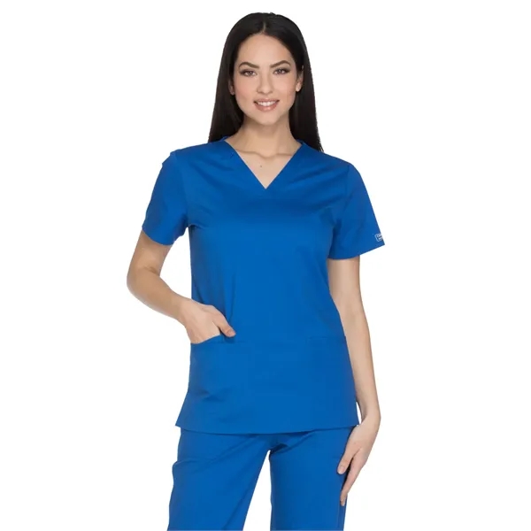 Cherokee - Workwear Core Stretch - Women's V-Neck Top - Cherokee - Workwear Core Stretch - Women's V-Neck Top - Image 13 of 17