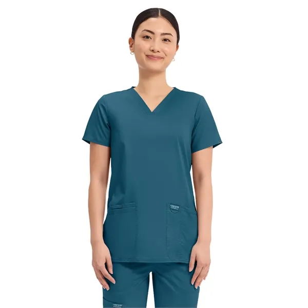 Cherokee - Workwear Revolution - Women's V-Neck Top - Cherokee - Workwear Revolution - Women's V-Neck Top - Image 3 of 41