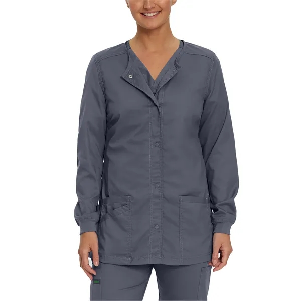 Landau - ProFlex - Women's Three-Pocket Snap Front Jacket - Landau - ProFlex - Women's Three-Pocket Snap Front Jacket - Image 9 of 15