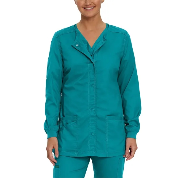Landau - ProFlex - Women's Three-Pocket Snap Front Jacket - Landau - ProFlex - Women's Three-Pocket Snap Front Jacket - Image 11 of 15