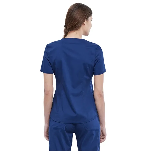 Cherokee - Workwear Revolution - Women's 2-Pocket V-Neck Top - Cherokee - Workwear Revolution - Women's 2-Pocket V-Neck Top - Image 2 of 7