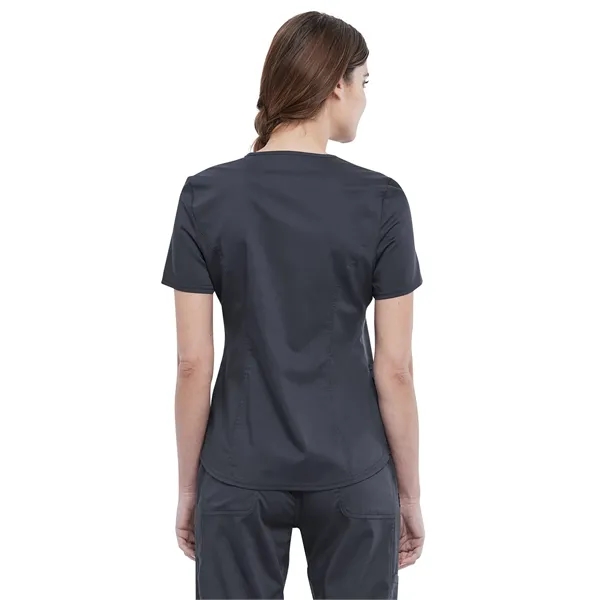 Cherokee - Workwear Revolution - Women's 2-Pocket V-Neck Top - Cherokee - Workwear Revolution - Women's 2-Pocket V-Neck Top - Image 4 of 7