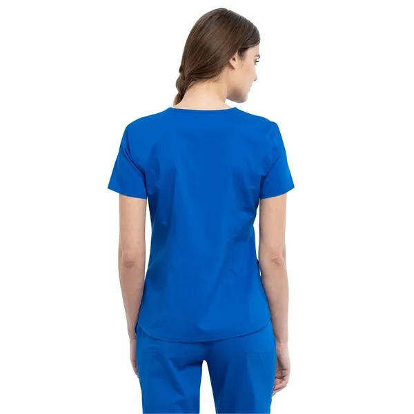 Cherokee - Workwear Revolution - Women's 2-Pocket V-Neck Top - Cherokee - Workwear Revolution - Women's 2-Pocket V-Neck Top - Image 6 of 7