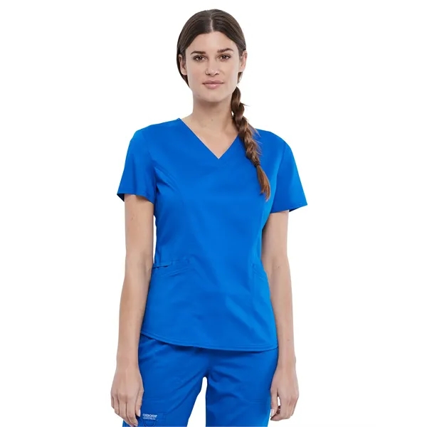 Cherokee - Workwear Revolution - Women's 2-Pocket V-Neck Top - Cherokee - Workwear Revolution - Women's 2-Pocket V-Neck Top - Image 7 of 7