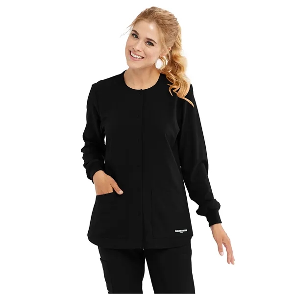 Skechers - Women's Two-Pocket Snap-Front Stability Warm-U... - Skechers - Women's Two-Pocket Snap-Front Stability Warm-U... - Image 3 of 35